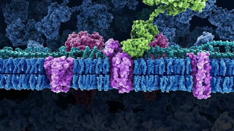 Generate Biomedicines medical animation lipid bilayer